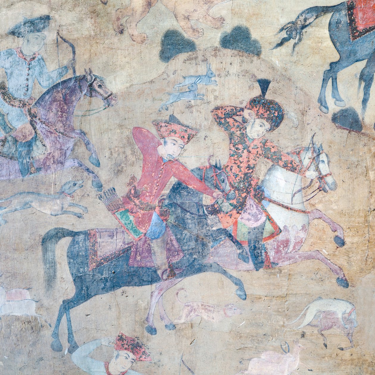 Qeysarieh portalındaki duvar resimleri, Nakş-ı Cihan İmam meydanı, İsfahan, İran (fresk) by Unbekannter Künstler