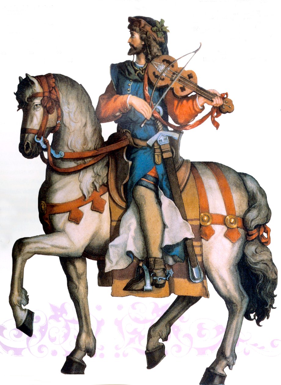 Walther von der Vogelweide, 20. yüzyılın başları (resim) by Unbekannter Künstler