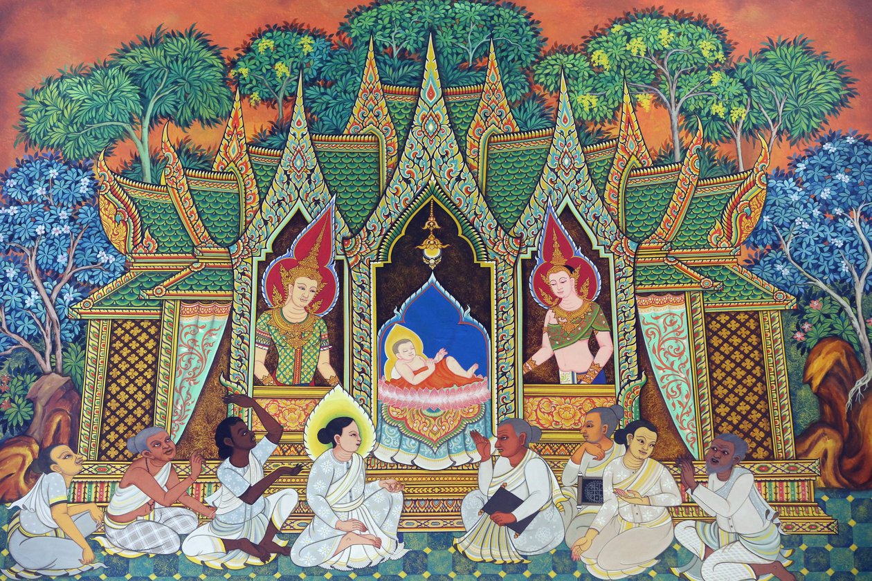 Wat Ananda Metyarama Tay Budist Tapınağı. Siddhartha Gautama