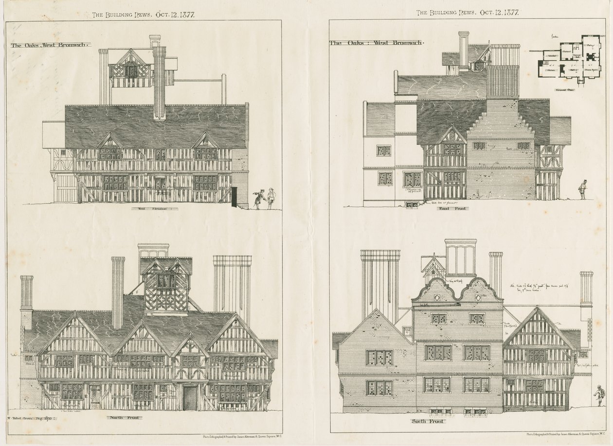 West Bromwich - "Oaks": Fotolitografi, Ağustos 1876 by Unbekannt