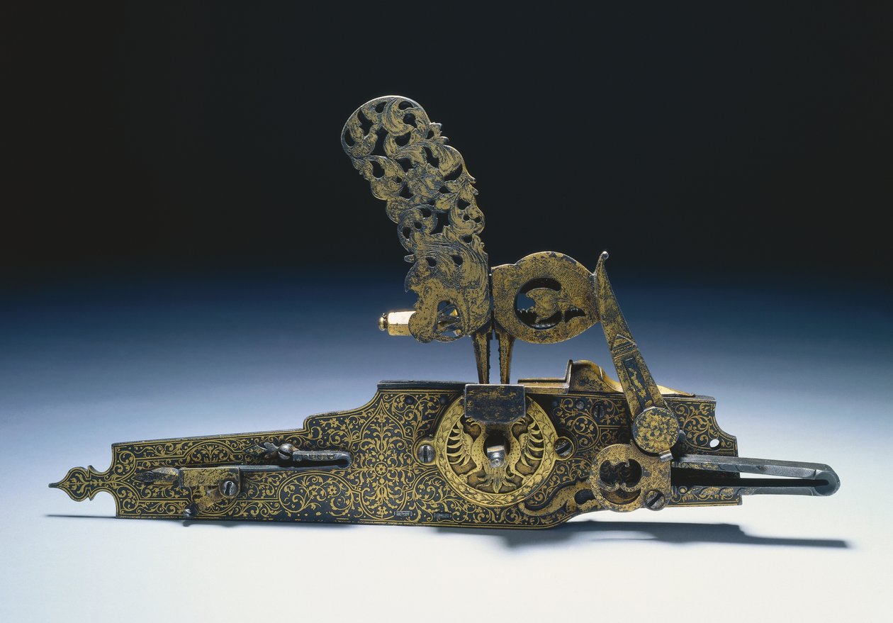 Av tüfeğinden tekerlek kilidi, c.1660-1720 by Unbekannt