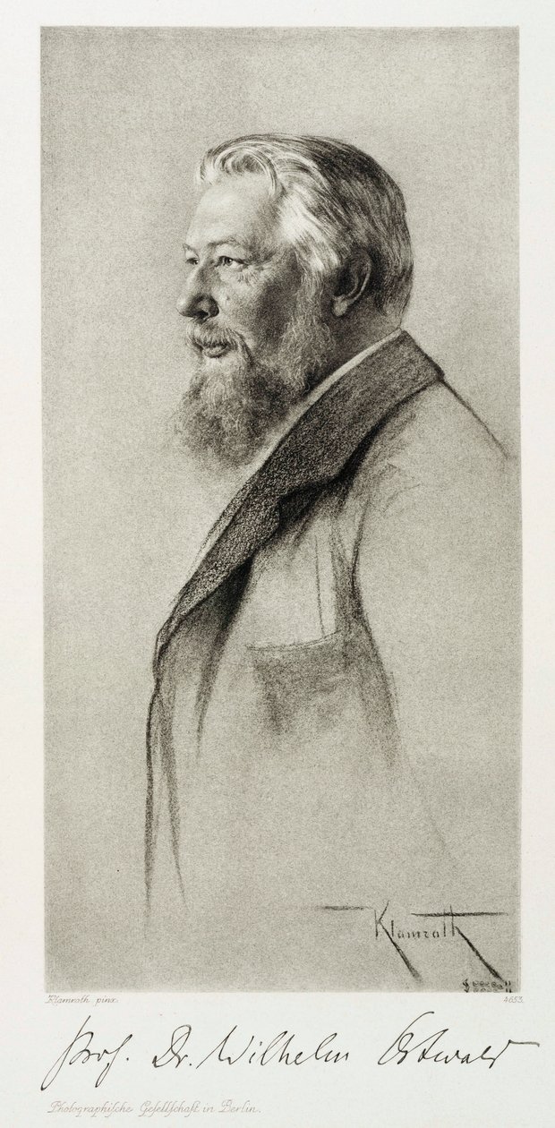 Wilhelm Ostwald, Letonyalı kimyager, c 1910 by Unbekannt