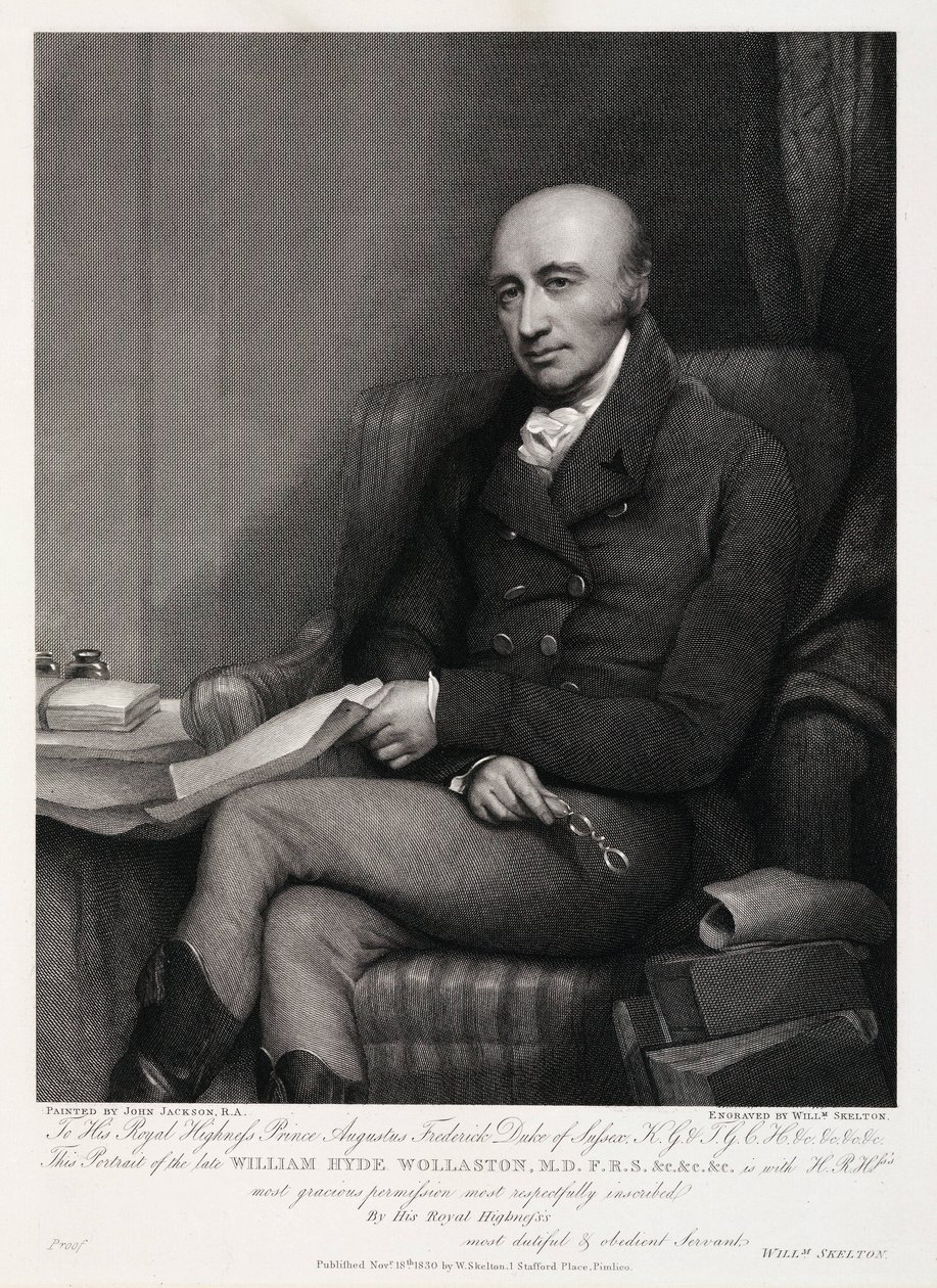 William Hyde Wollaston, İngiliz kimyager ve metalürjist, c 1810