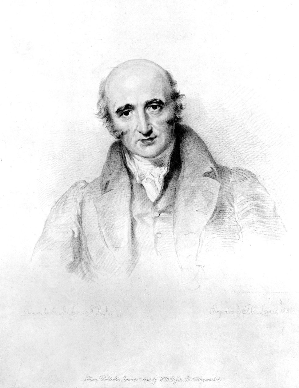 William Hyde Wollaston, İngiliz kimyager ve metalurji uzmanı, c 1820'ler İngiliz kimyager ve metalürjist William Hyde Wollaston'ın (1766-1828) Sir Thomas Lawrence (1769-1830) tarafından yapılan bir resmin ardından Lewis tarafından gravür by Unbekannt