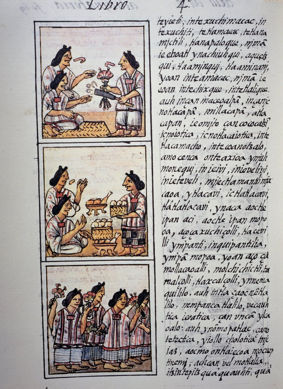 Bayram hazırlayan kadınlar, Florentine Codex