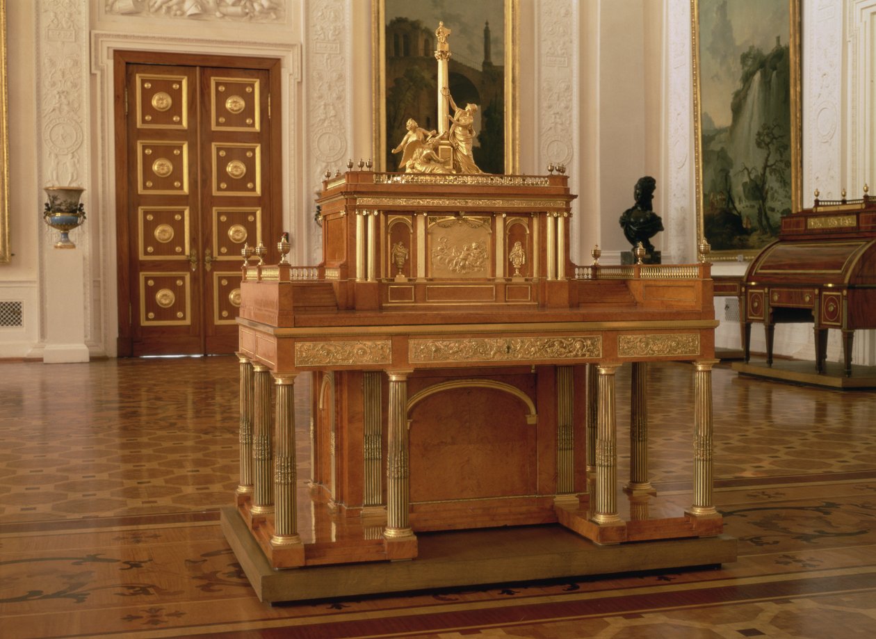 Küçük dolaplı yazı masası, David Roentgen (1743-1807), Neuwied by Unbekannt