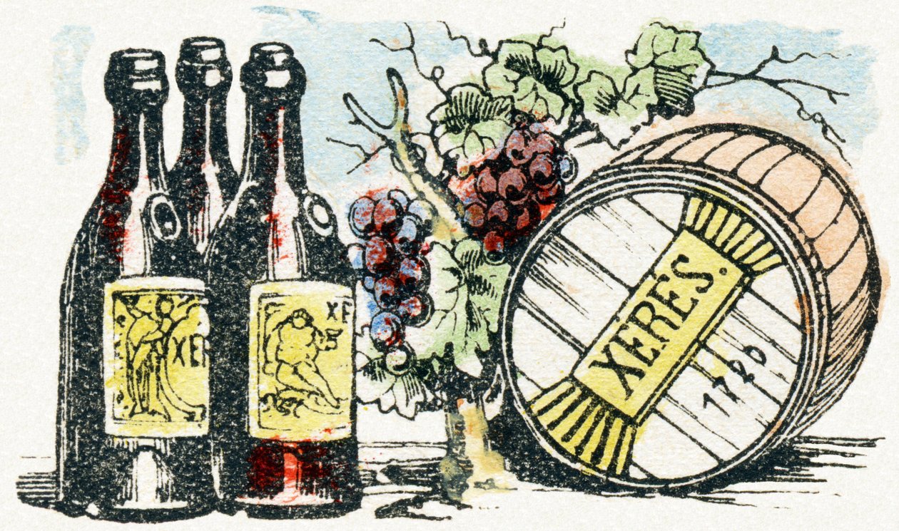 X - Xeres - Çocuk Eğlence Alfabesi c.1890 (litografi) by Unbekannt
