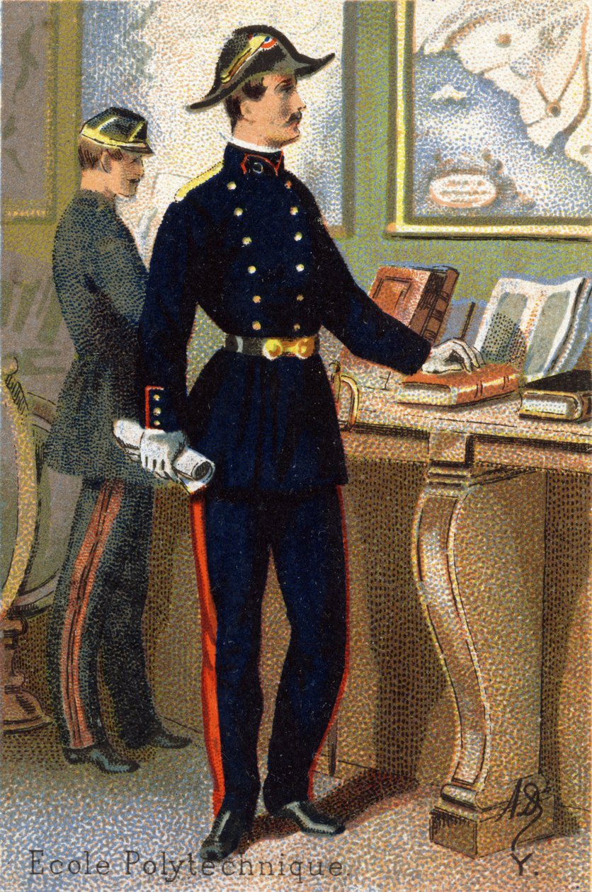Y: Politeknik okulu. "Askeri Alfabe" gravürü. Illustrator