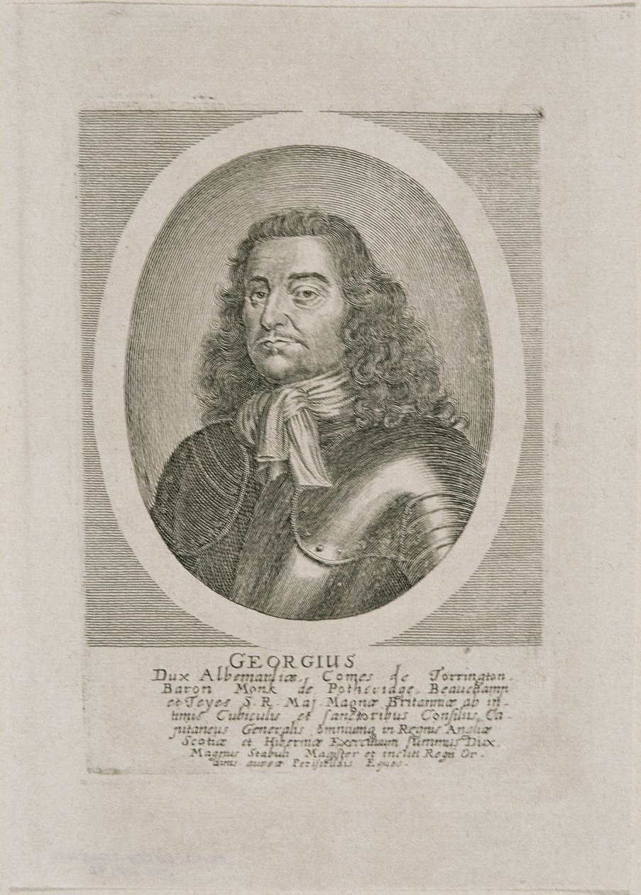 George Monk, Albemarle Dükü ve Torrington Kontu by Unbekannter Stecher