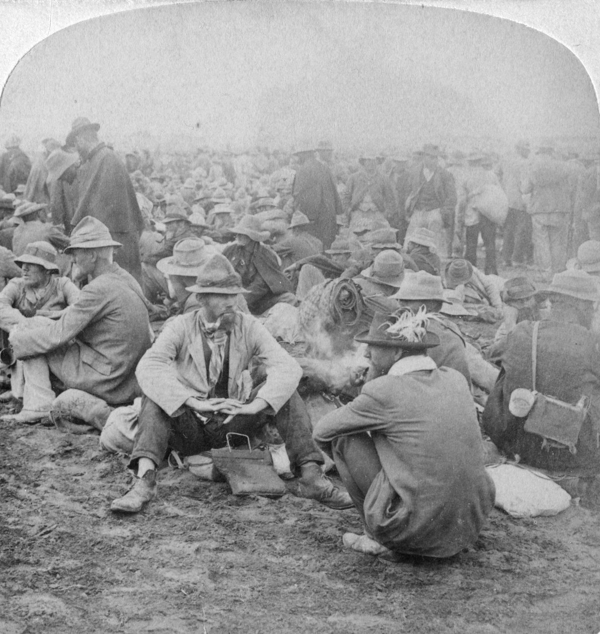Boer savaş esirleri, Güney Afrika, 2. Boer Savaşı, 1900. by Underwood and Underwood