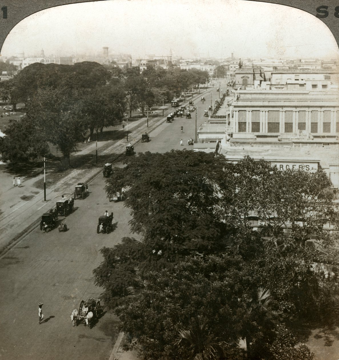 Chowringhee Yolu, Kalküta, Hindistan, 1900