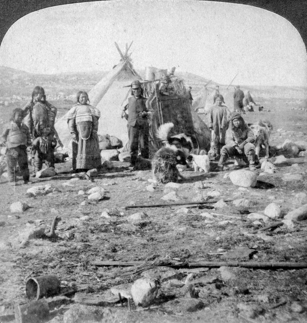 Eskimolar, Kuzey Grönland, 1904. by Underwood and Underwood