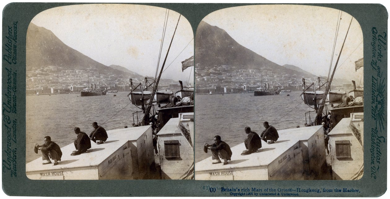 Limandan Hong Kong, 1901 by Underwood and Underwood