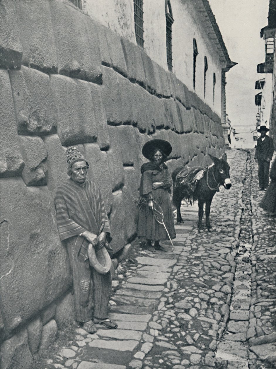 İnka Duvarcılık, Cuzco, 1916 by Underwood and Underwood