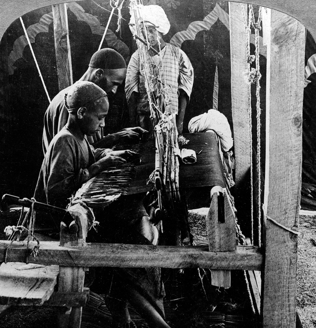 Şal dokumacıları, Keşmir, Hindistan, 1900
