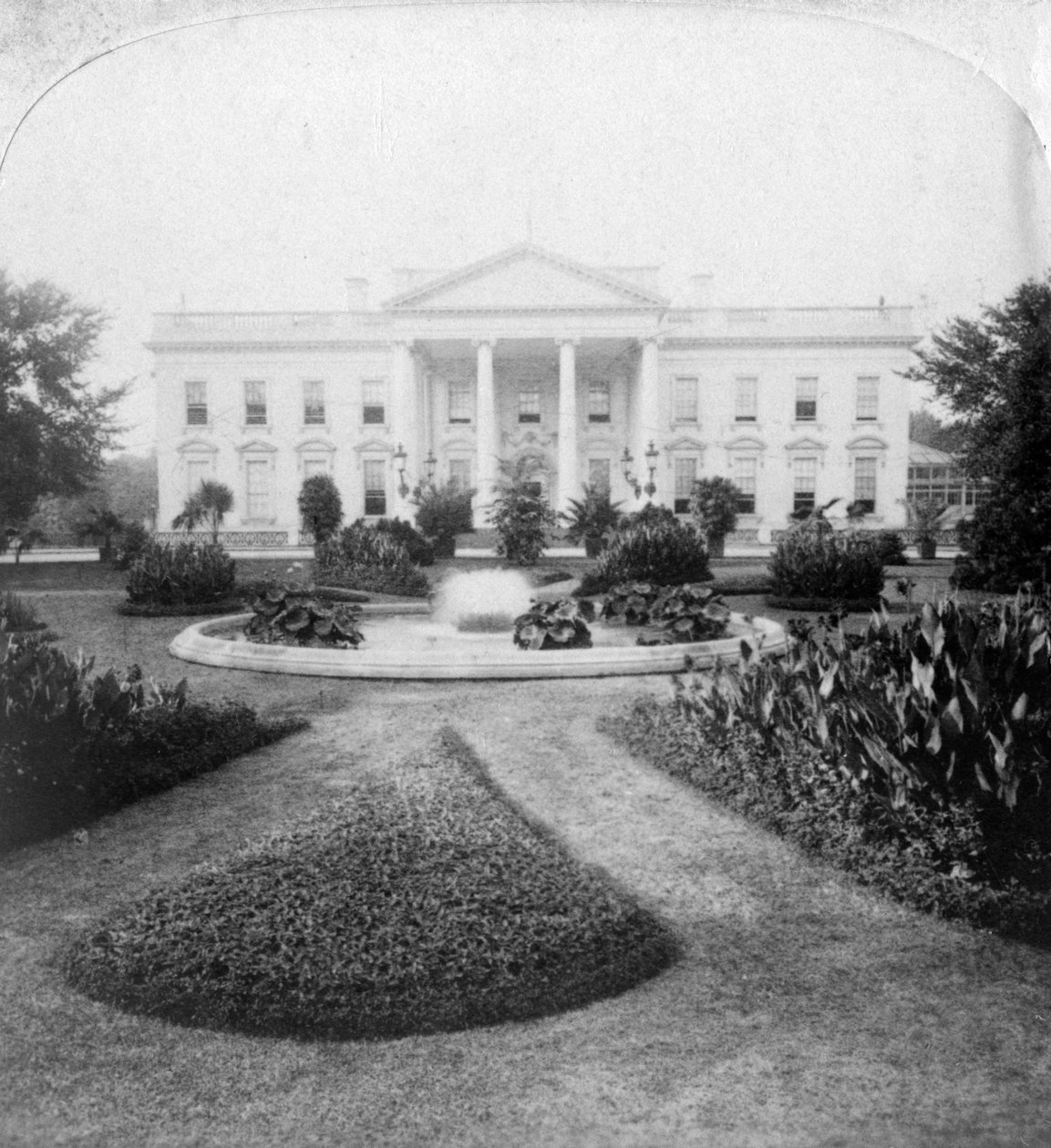 Beyaz Saray, Washington, DC., ABD, 19. yüzyılın sonları. by Underwood and Underwood
