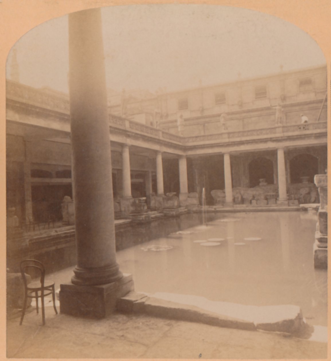 Eski Roma Hamamı, Bath, İngiltere, 1900. by Underwood and Underwood