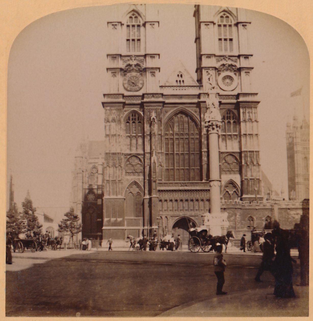 Westminster Abbey, Londra, İngiltere, 1896. by Underwood and Underwood