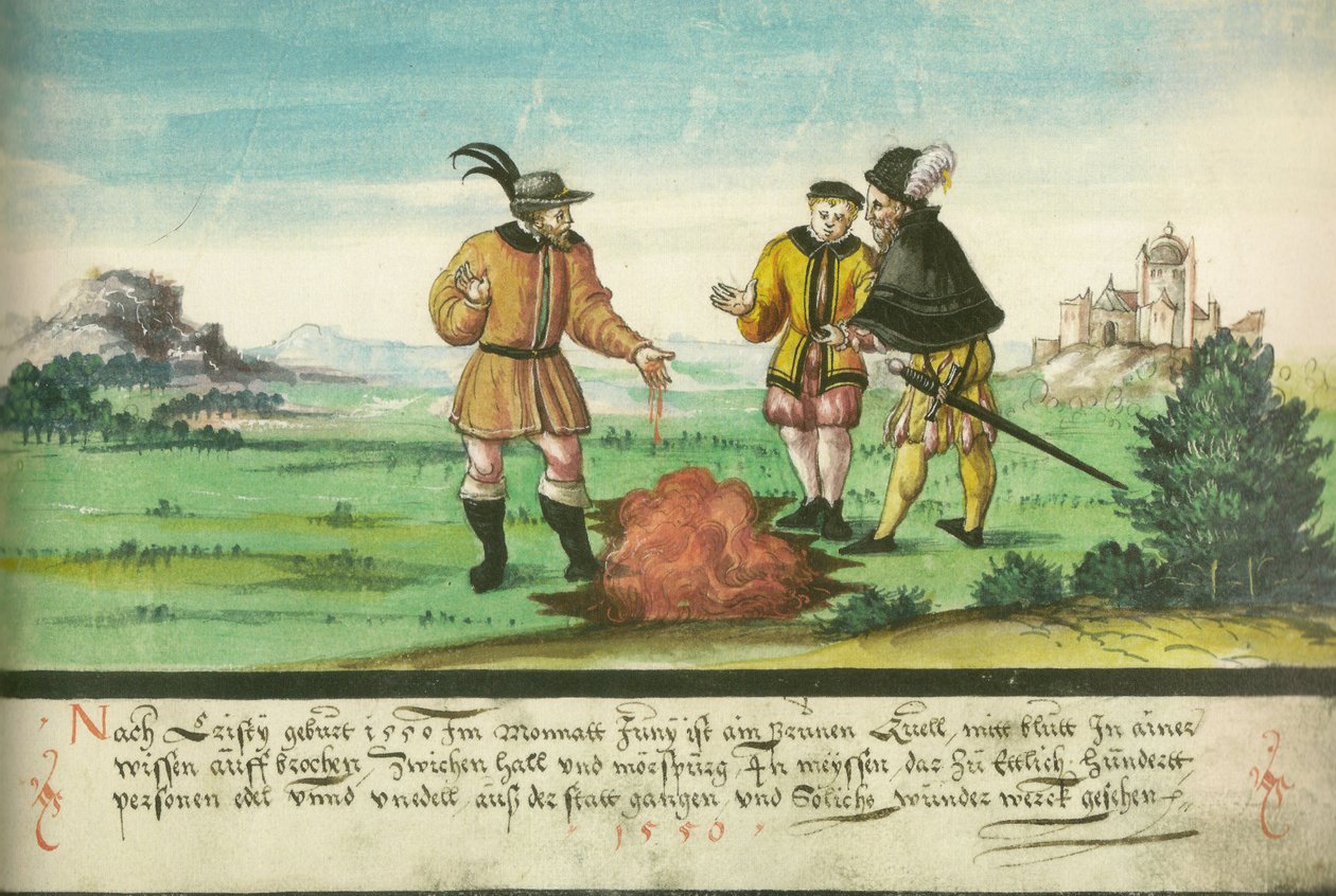 Kan kaynağı, Haziran 1550, Halle ve Merseburg arasında by Unknown