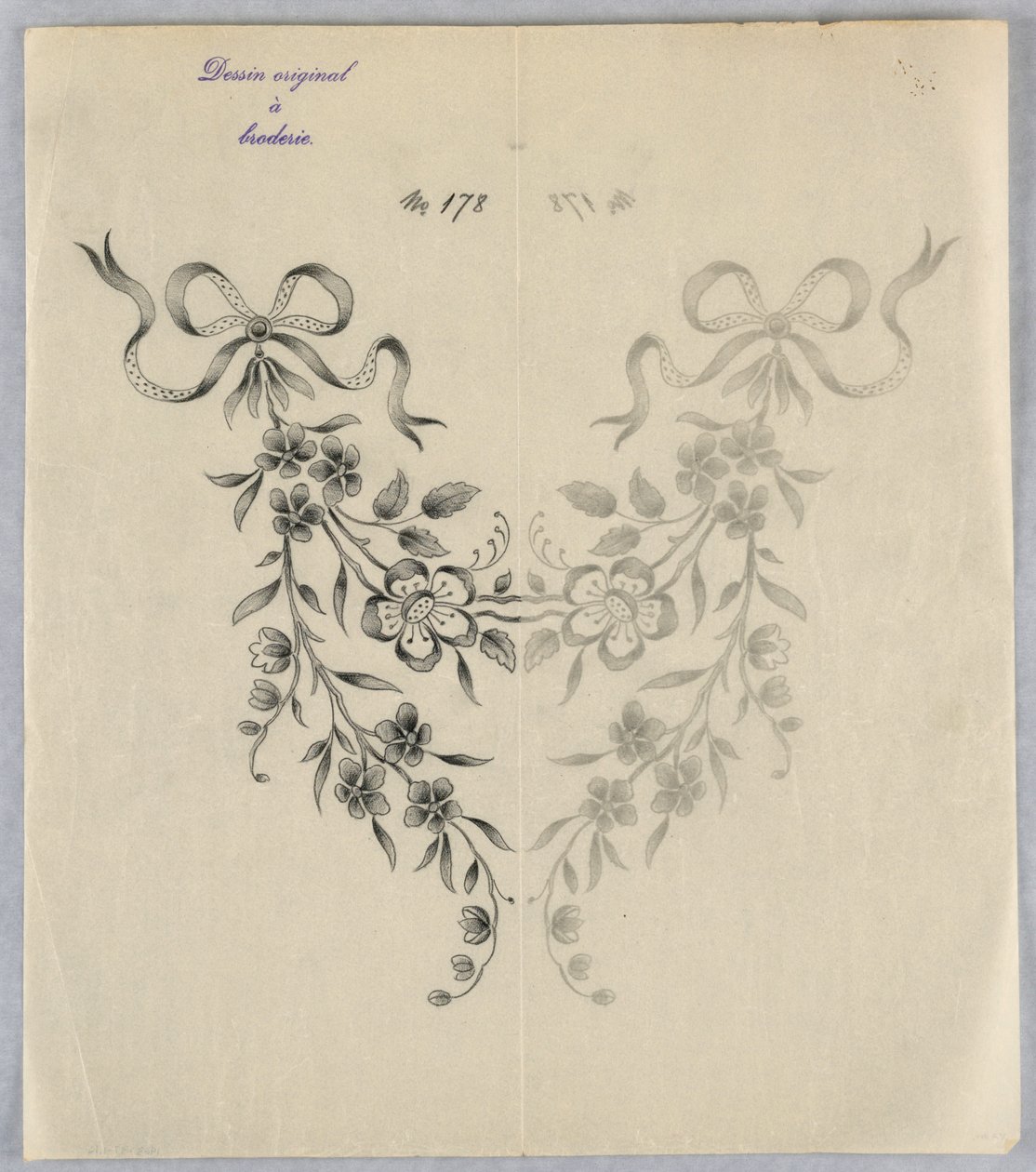 Çizim, Nakış için tasarımlar, yakl. 1890 by Unknown