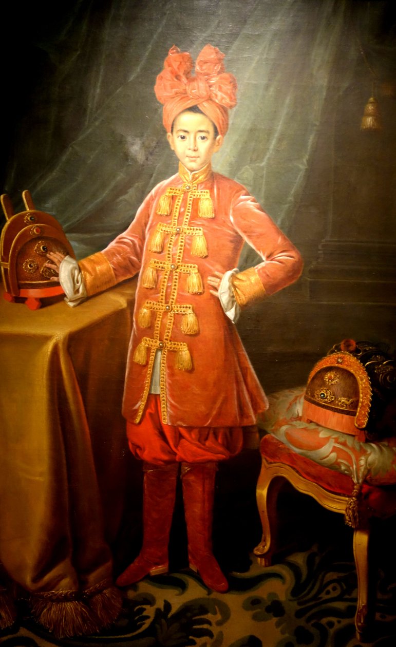 1787 yılında Louis XVI Fransız mahkemesinde Vietnam Prensi Cahn by Unknown