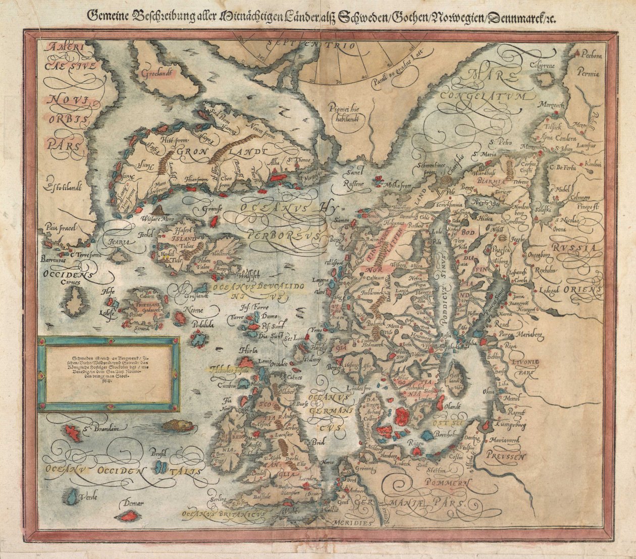 1588 dolaylarında İzlanda haritası by Unknown