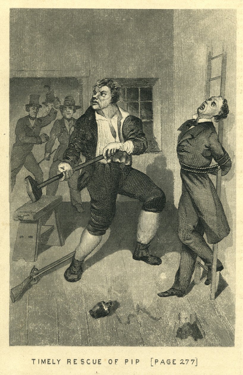 Büyük Beklentiler - Pip'in Zamanında Kurtarılması, 1862 by Unbekannt Unbekannt