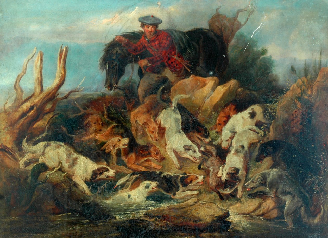 avlanma sahnesi by Unknown