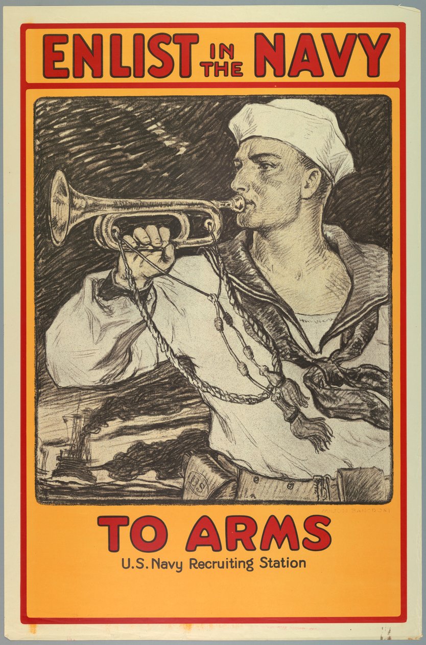 Afiş, Donanmaya Katılma, 1917 by Unknown