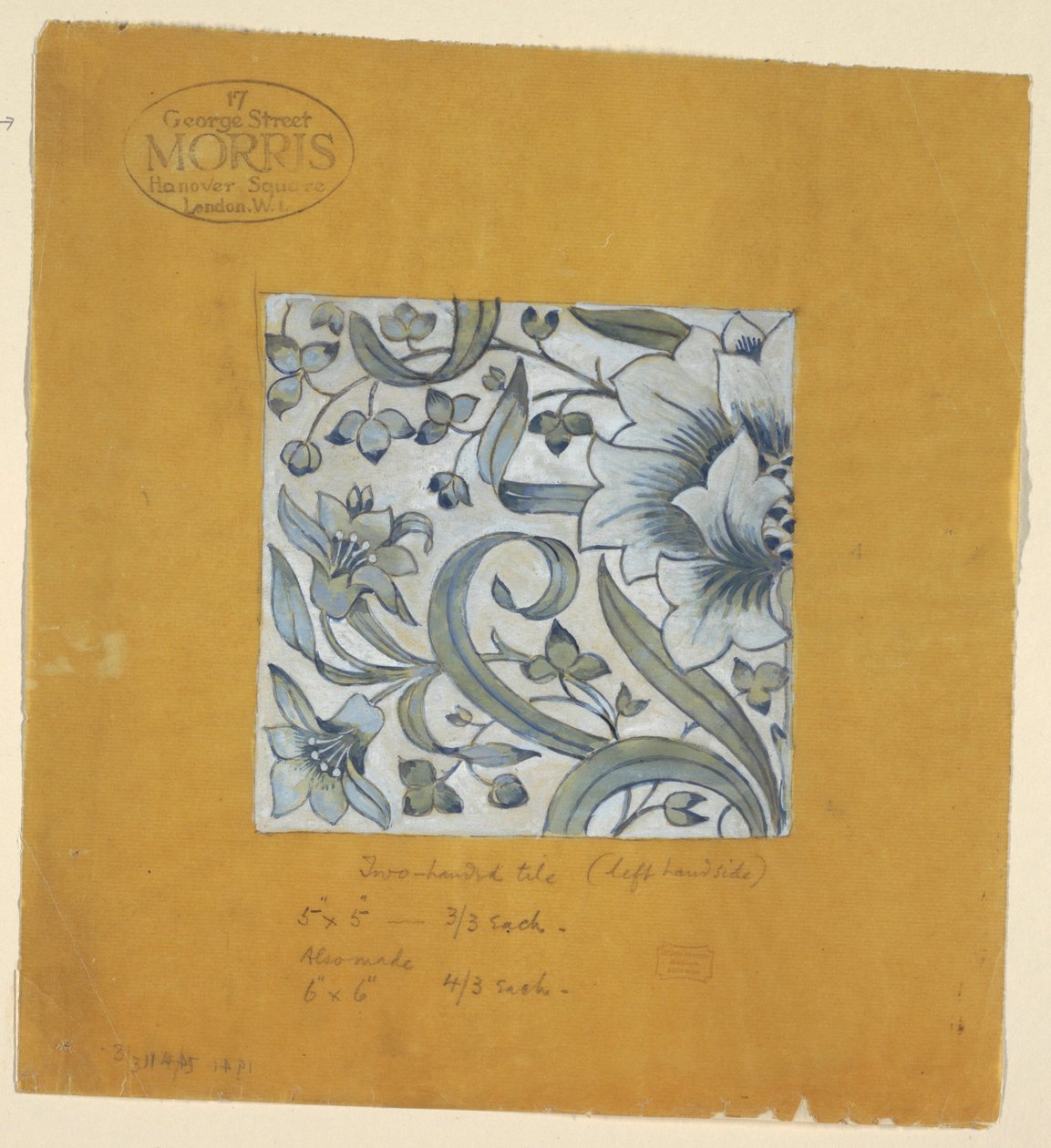 Çizim, Tasarım William Morris