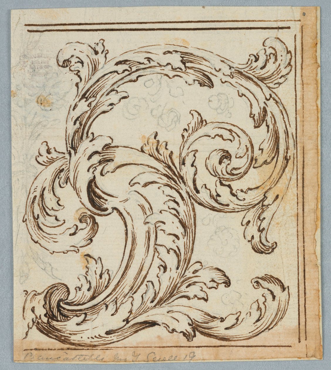 Çizim, Rinceau Tasarımı, 1725–1750 by Unknown