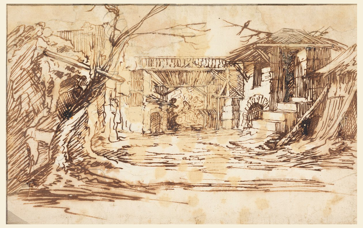 Çizim, Noel Kreşi için Set by Unknown