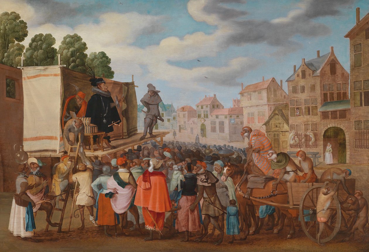 Yürütme sitesindeki maymunlar by Unknown