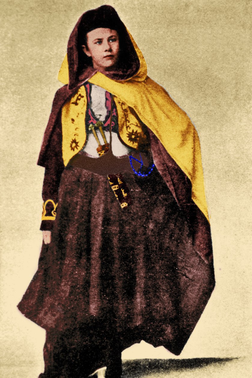 Arap kostümü giyen İsviçreli kaşif Isabelle Eberhardt, 1897 dolayları (daha sonra renklendirme) by Unknown