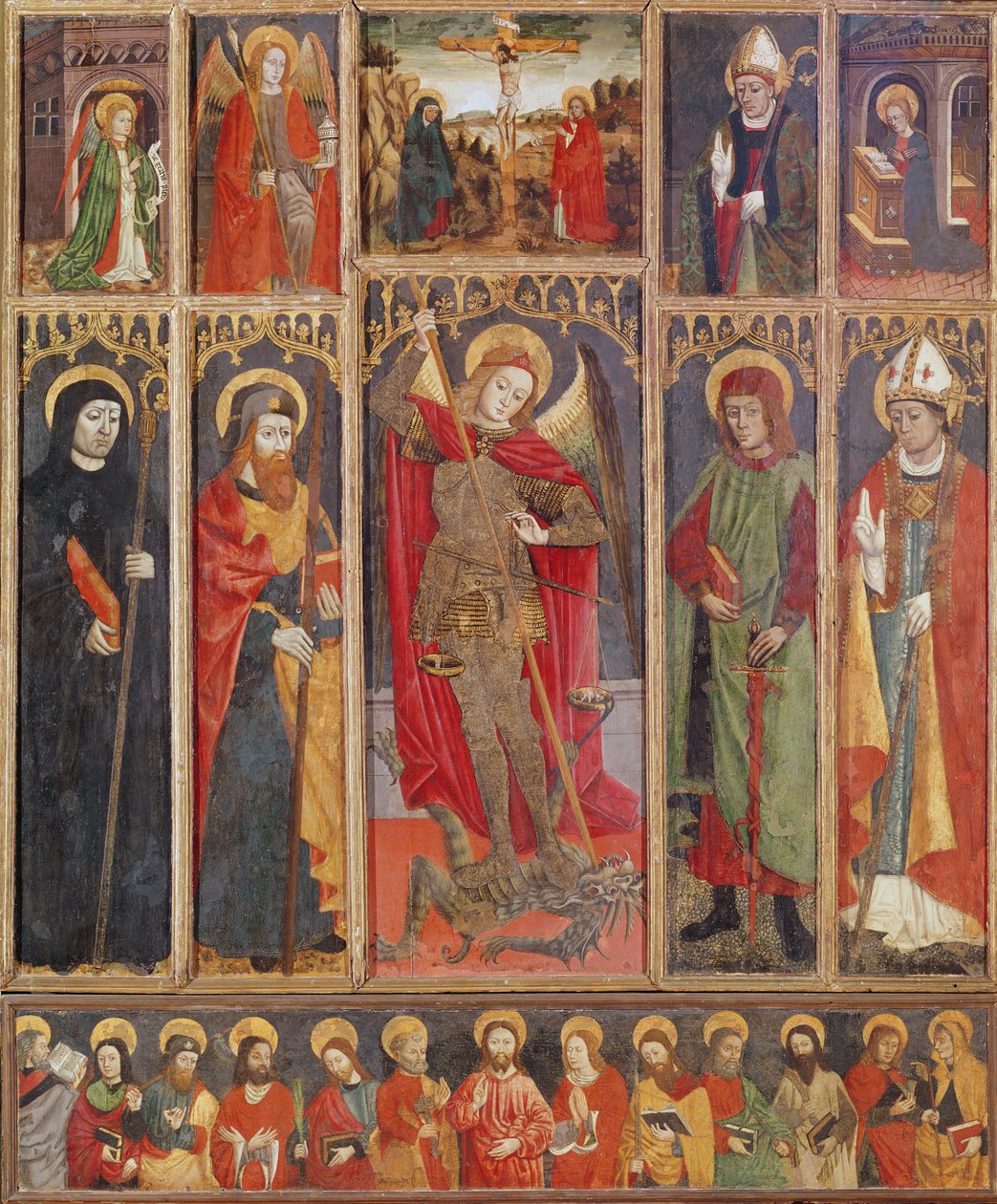 St. Michael Altarpiece (panelde tempera) by Unknown