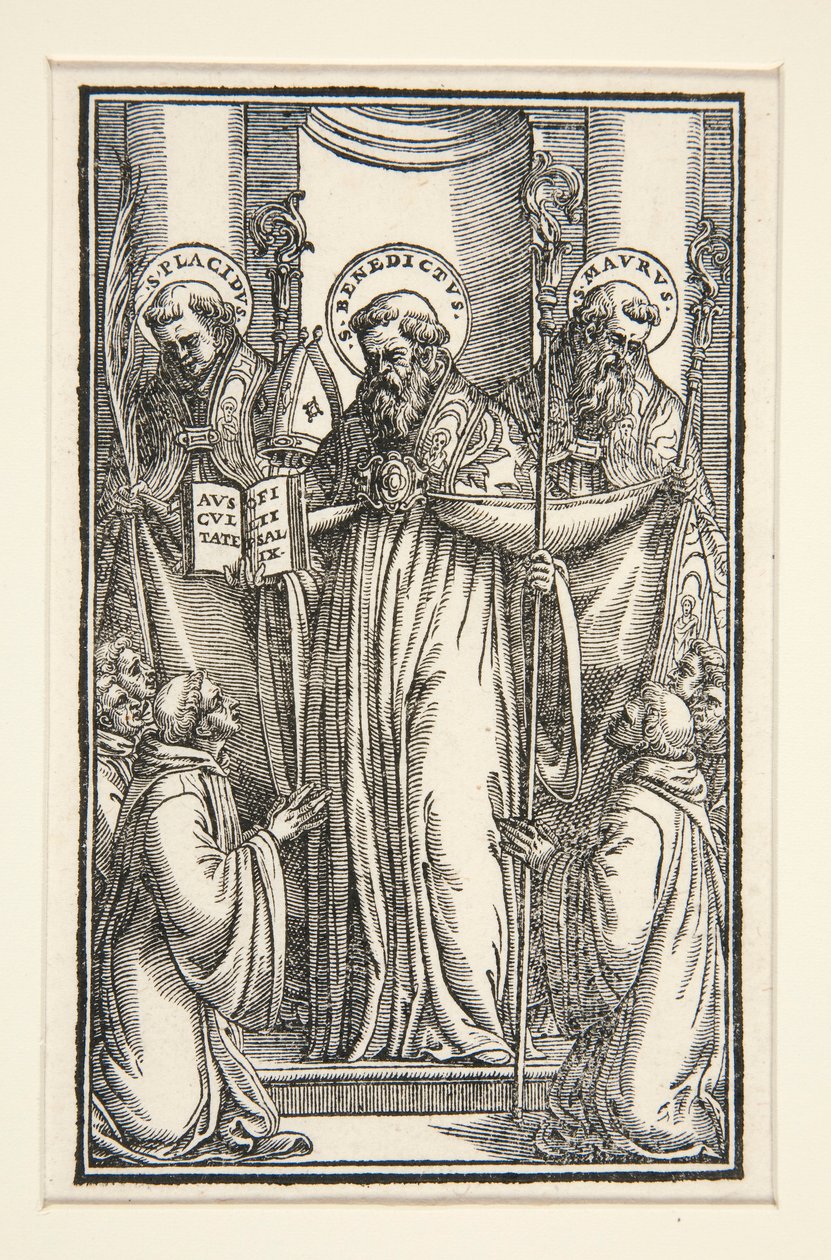 Üç Aziz ile Kitap İllüstrasyon by Unknown