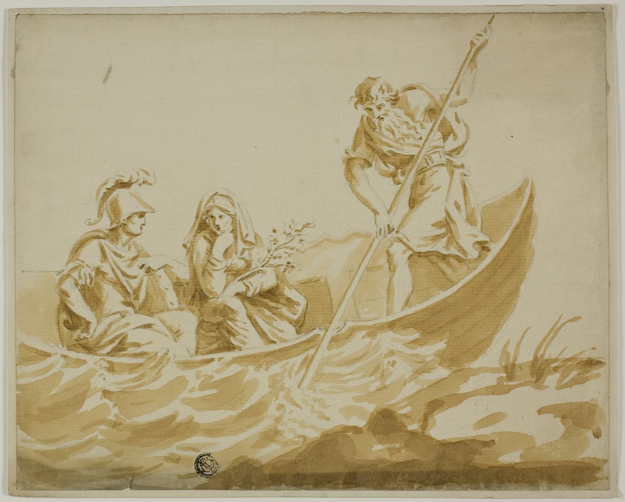 Charon, Mars ve Minerva Ferrying by Unknown