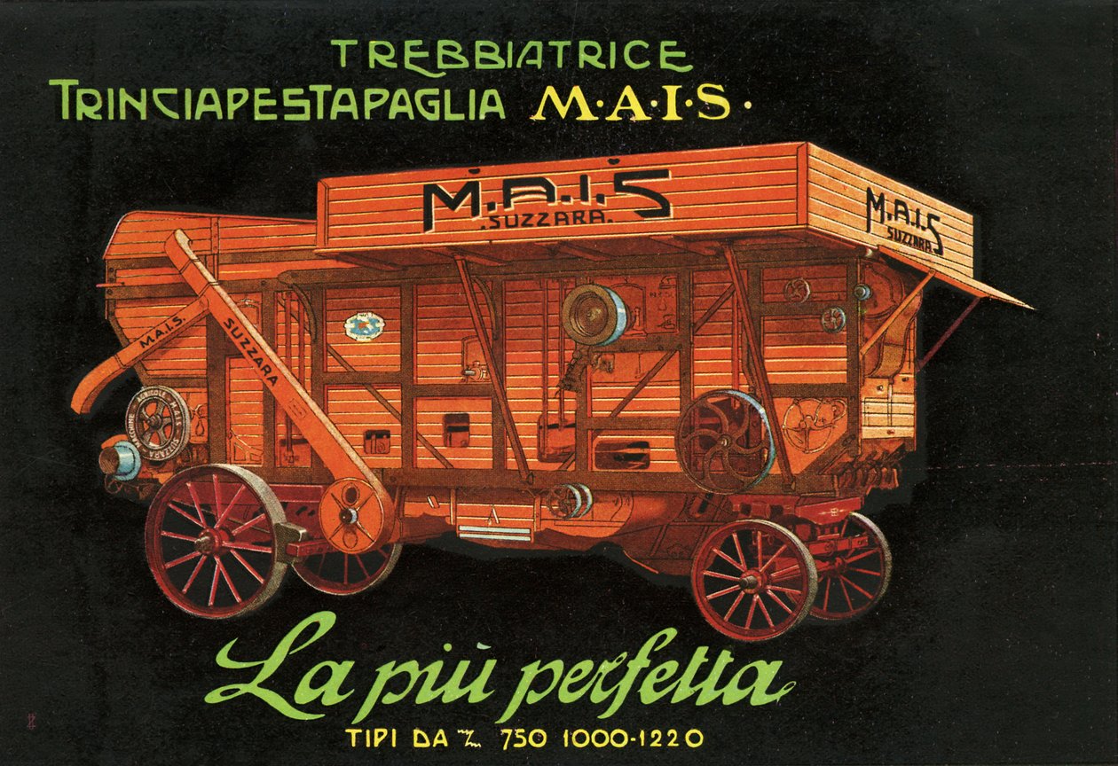 Tarım makinesi. Suzzara, 1925 by Unknown