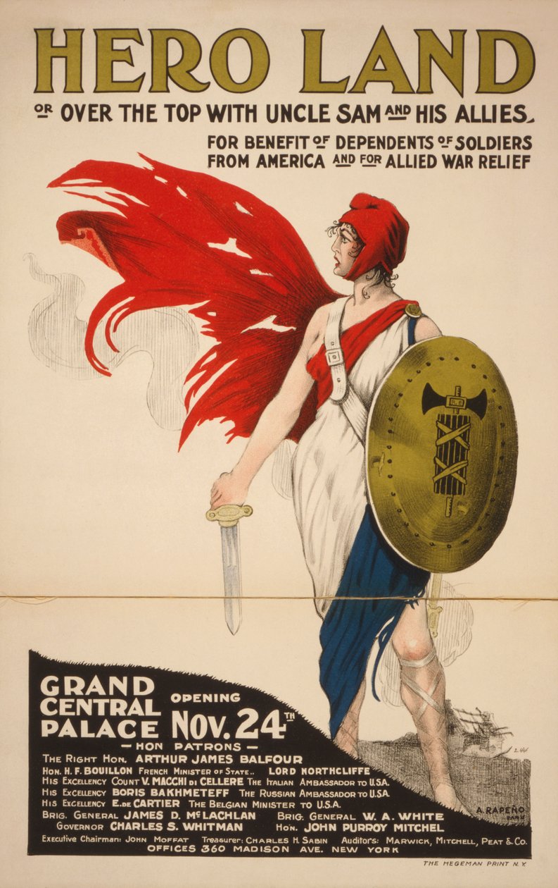 Fransız Kahraman Ülkesi Posteri by Unknown