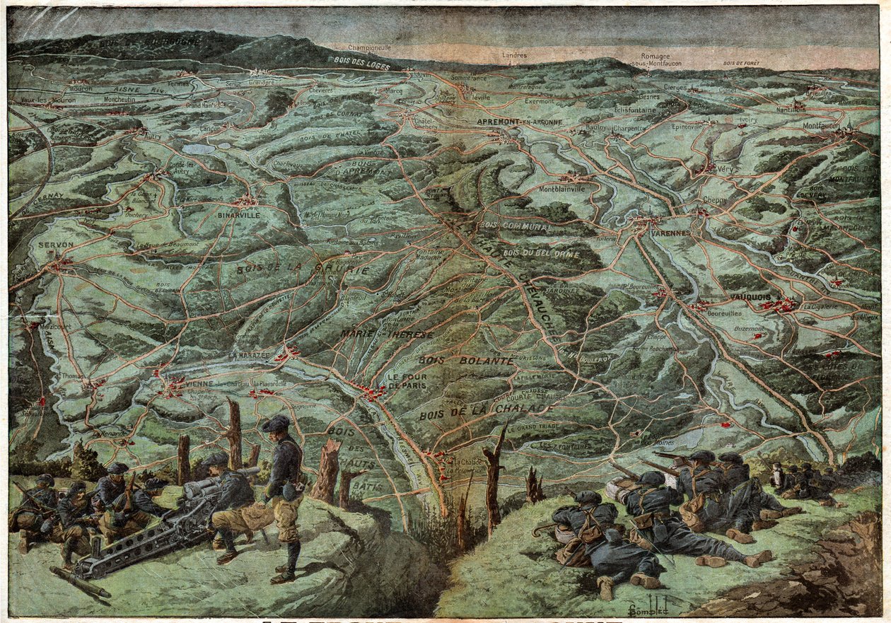 Front de lArgonne, 1916. Argonne savaşı, 1916. by Unknown