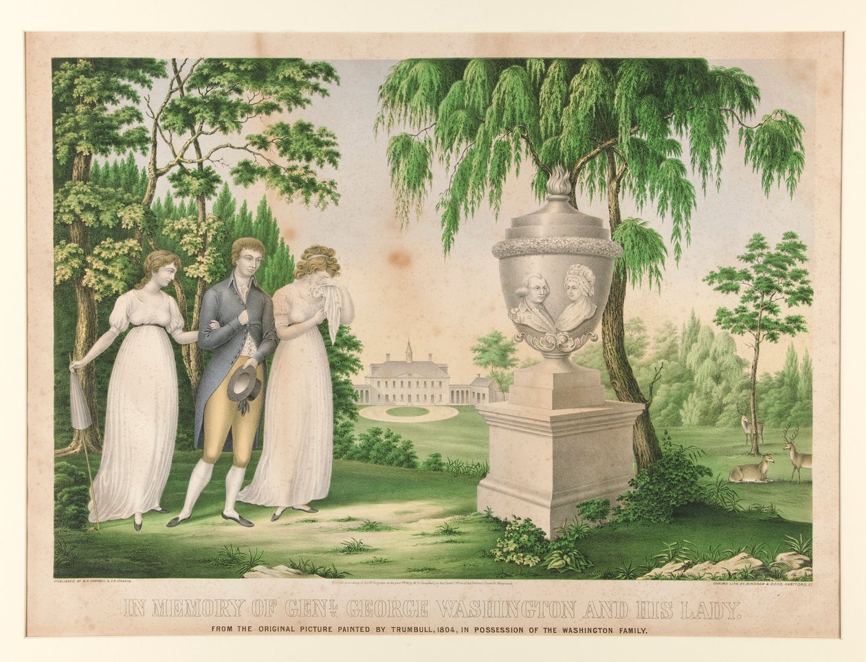 Genl anısına. George Washington ve Hanımı by Unknown