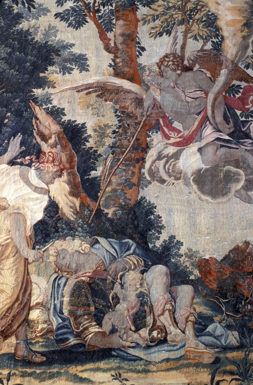 Indre & Loire N* 022 - Chateau dAzay-le-Rideau - Oda N* 3 - Renaud ve Armida tarafından asma (17. yüzyıl) by Unknown
