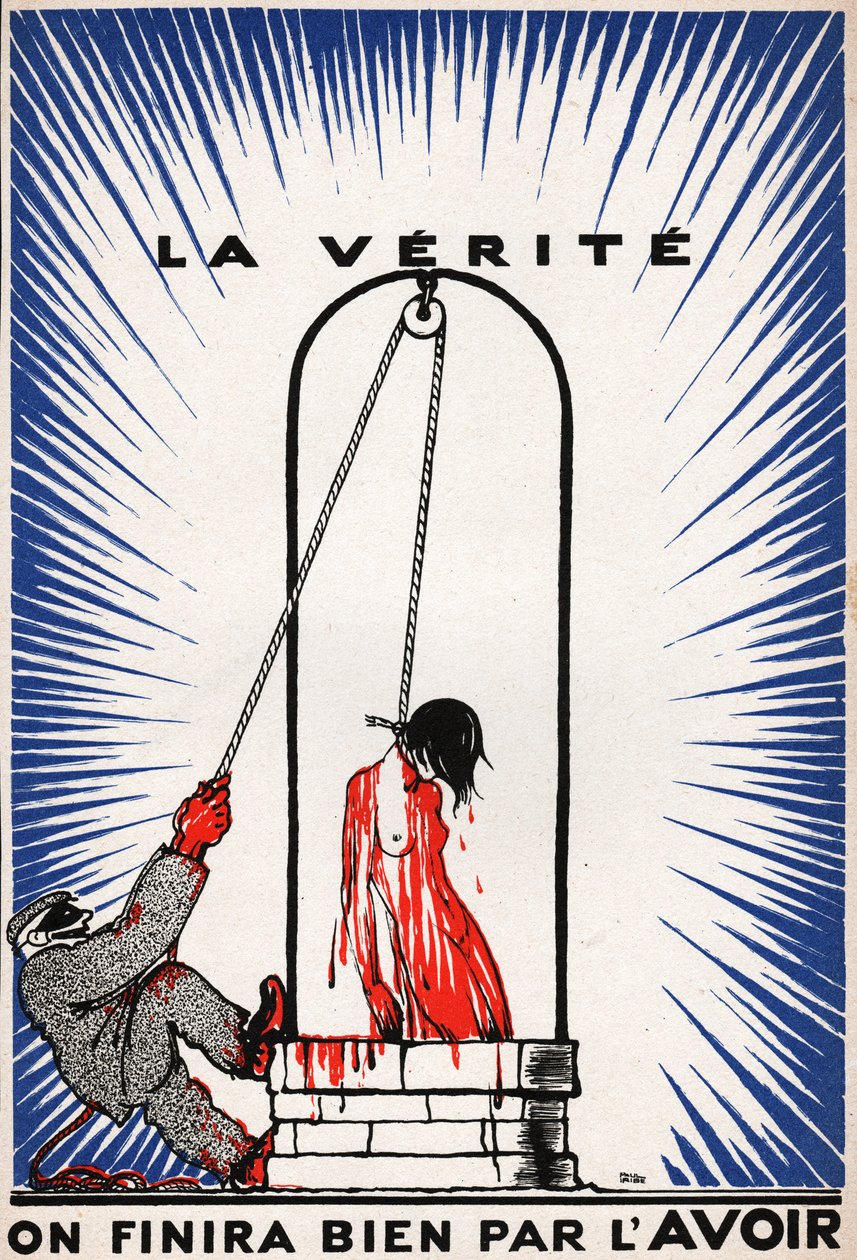 La Verite pendue. Gerçek asıldı. by Unknown