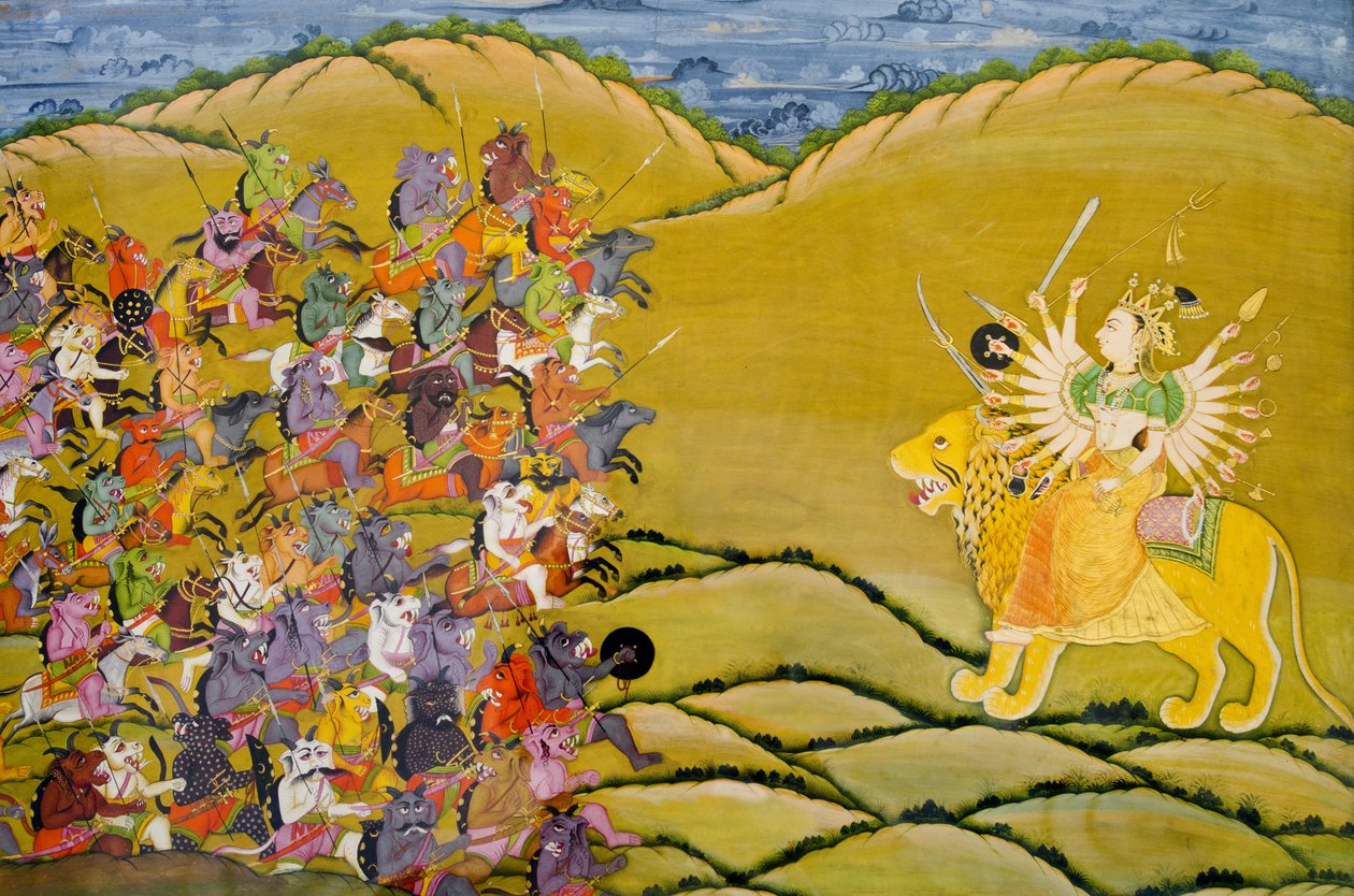 Marwar tablosu: Şeytanlar tanrıça Durga