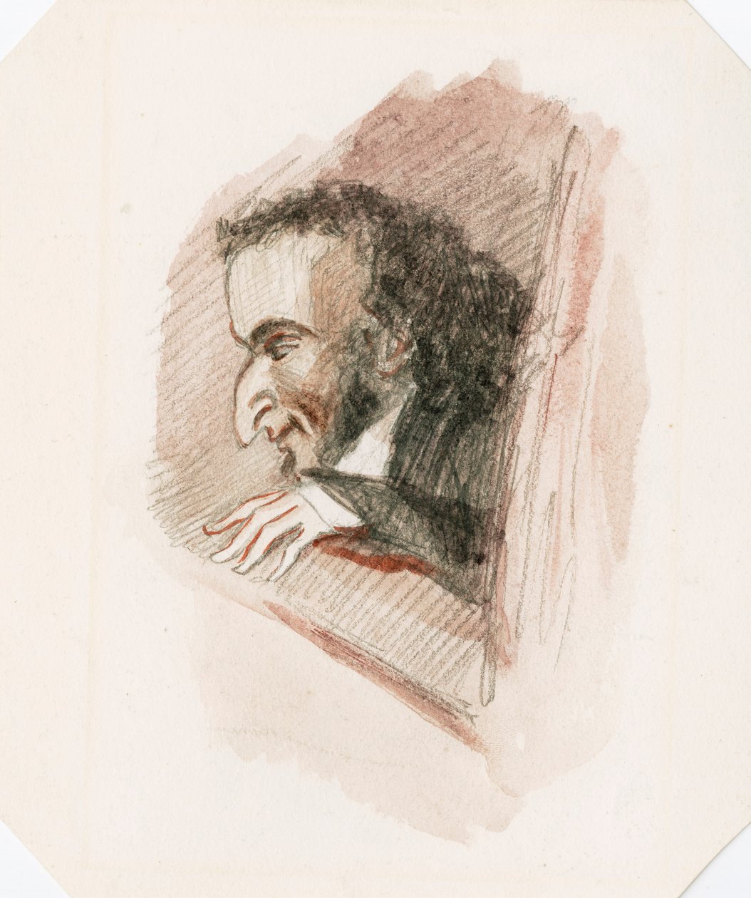 Niccolo Paganini - portre by Unknown