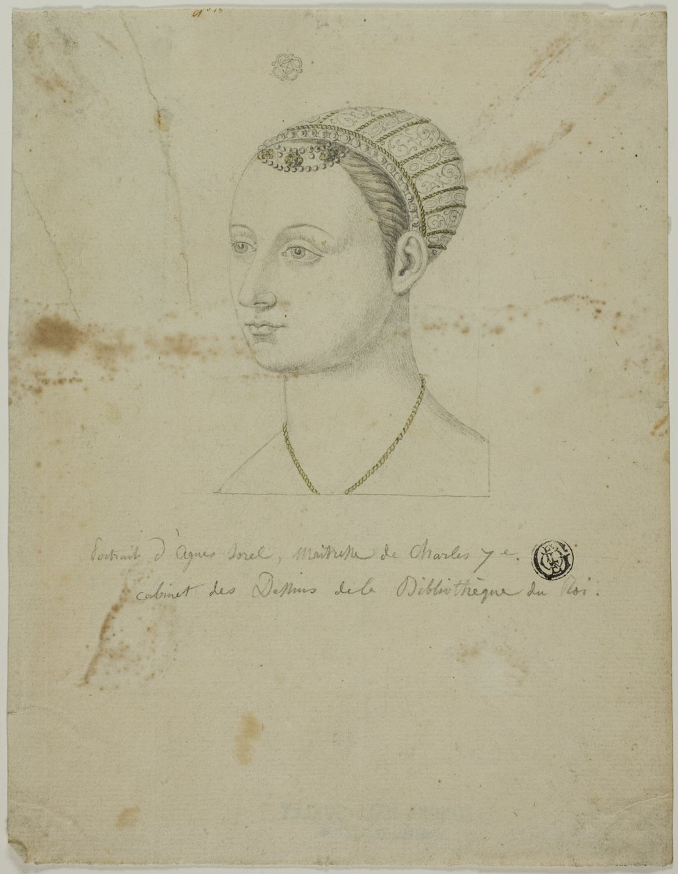 Agnes Sorel'in Portresi by Unknown