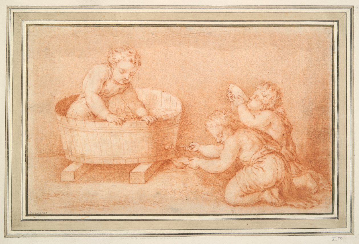 Putti Şarap Yapımı by Unknown