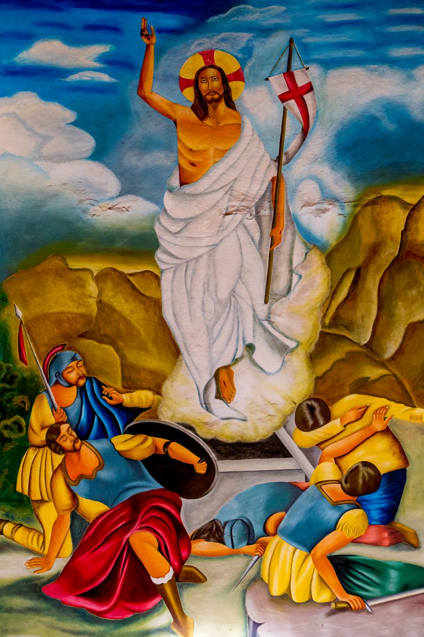 Risen Christ de Hedzranawoe Katolik bölge kilisesi, Lomé, Togo