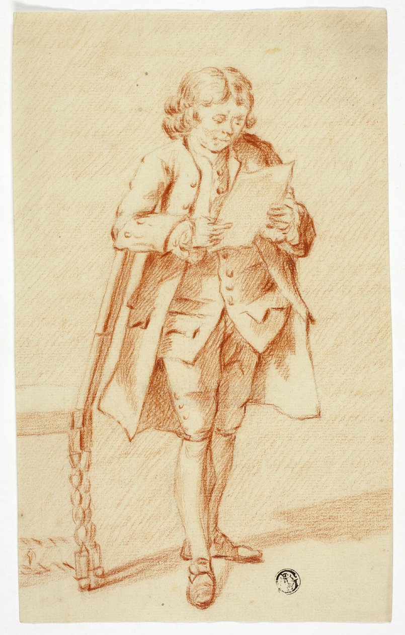 Ayakta Bir Mektup Okuyan Adam by Unknown