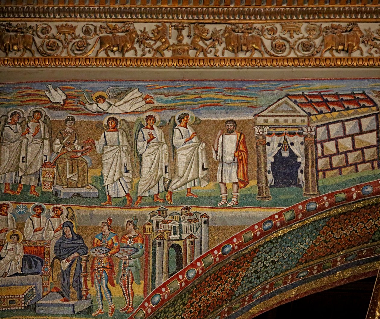 Doğuş ile sol Apsis kemeri (Zafer Takı) - Joseph bir açıklama alır by Unknown